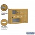 Salsbury Cell Phone Storage Locker - 3 Door High Unit (5 Inch Deep Compartments) - 8 A Doors and 2 B Doors - Gold - Surface Mounted - Master Keyed Locks